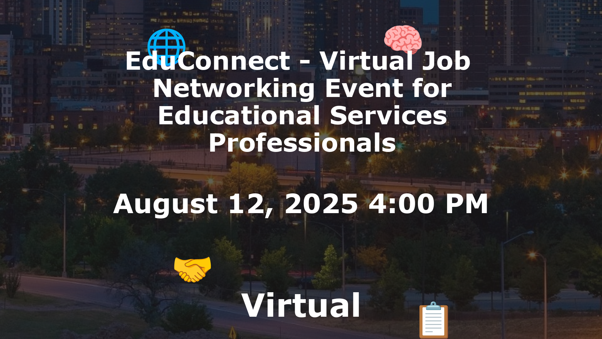 EduConnect - Virtual Job  Networking Event for Educational Services Professionals event image